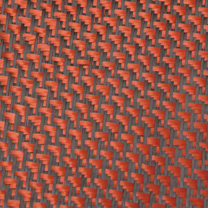 Țesătură țesută din fibră de carbon roșie/neagră de carbon aramid mixtă din carbon Țesătură țesută din fibră de carbon roșie/neagră de carbon aramid mixtă din carbon